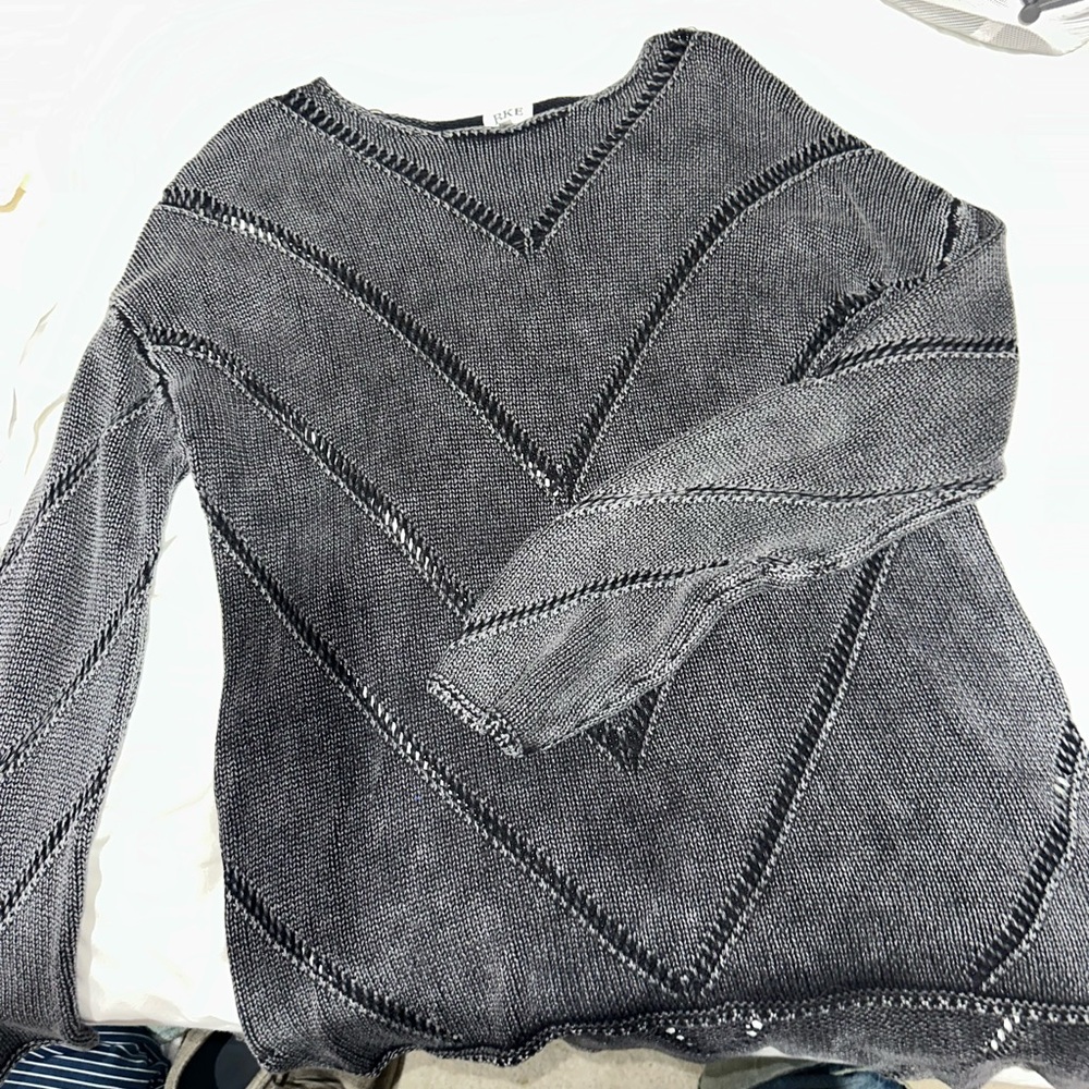 BKE Dark Gray Knit Sweater Dress